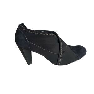 Taryn by‎ Taryn Rose Black Neoprene Suede Heel Ht 3.5" Size 10